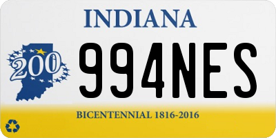 IN license plate 994NES