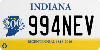 IN license plate 994NEV