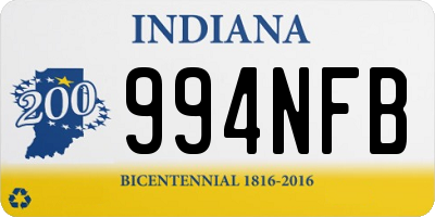 IN license plate 994NFB