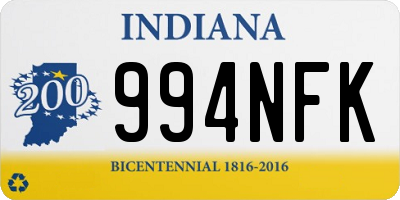 IN license plate 994NFK