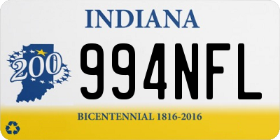 IN license plate 994NFL