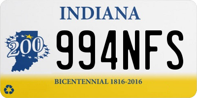 IN license plate 994NFS