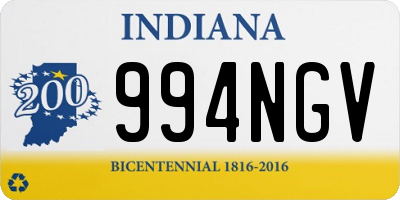 IN license plate 994NGV