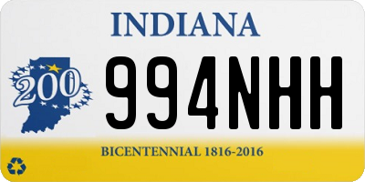 IN license plate 994NHH