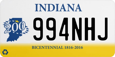 IN license plate 994NHJ