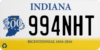 IN license plate 994NHT