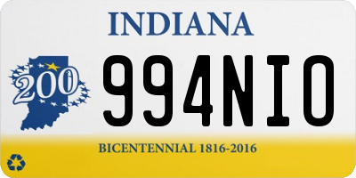 IN license plate 994NIO