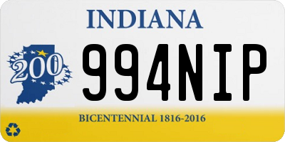 IN license plate 994NIP