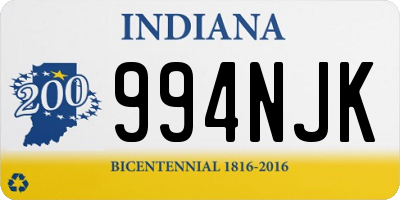 IN license plate 994NJK