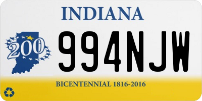 IN license plate 994NJW