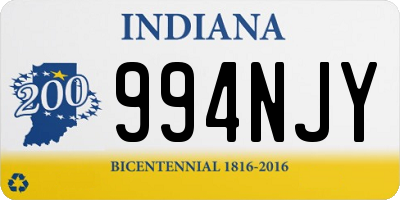 IN license plate 994NJY