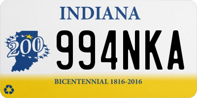 IN license plate 994NKA