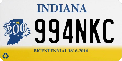 IN license plate 994NKC