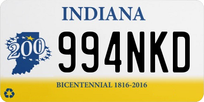 IN license plate 994NKD