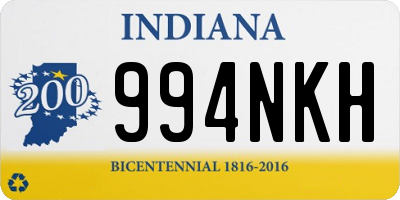 IN license plate 994NKH