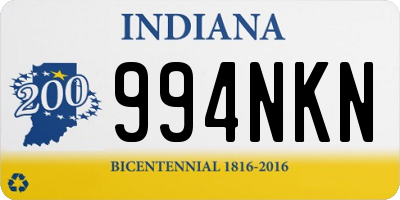 IN license plate 994NKN