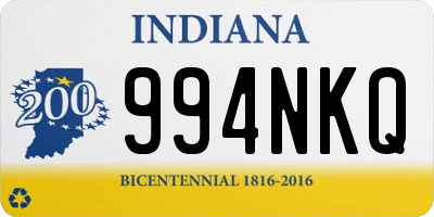 IN license plate 994NKQ