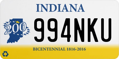 IN license plate 994NKU