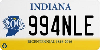 IN license plate 994NLE