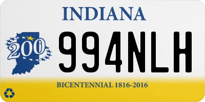IN license plate 994NLH