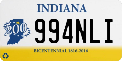 IN license plate 994NLI