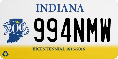 IN license plate 994NMW