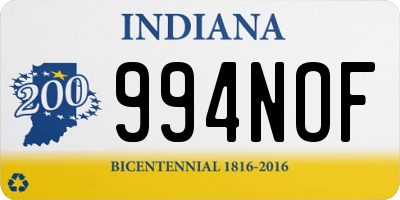 IN license plate 994NOF