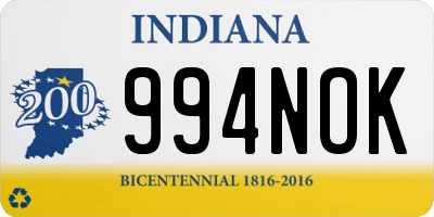 IN license plate 994NOK