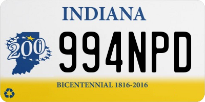 IN license plate 994NPD