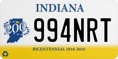 IN license plate 994NRT