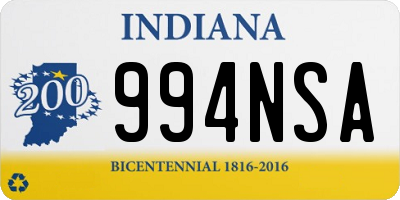 IN license plate 994NSA
