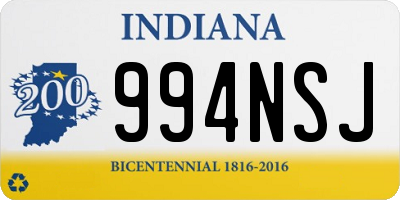 IN license plate 994NSJ