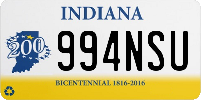 IN license plate 994NSU