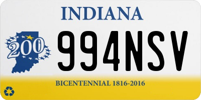 IN license plate 994NSV