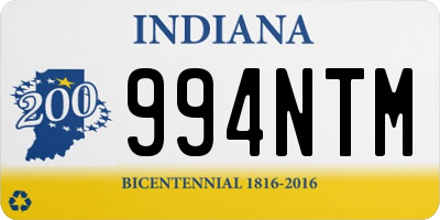 IN license plate 994NTM