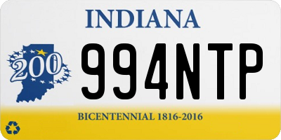 IN license plate 994NTP