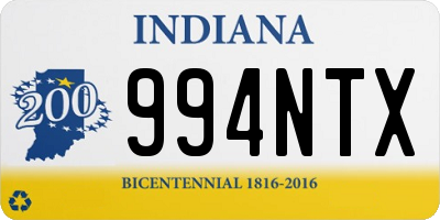 IN license plate 994NTX