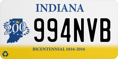 IN license plate 994NVB