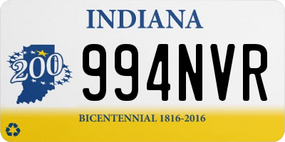 IN license plate 994NVR