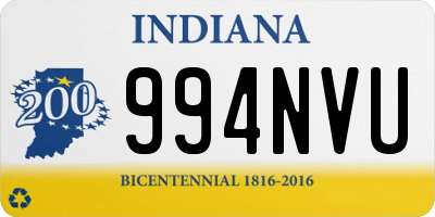 IN license plate 994NVU