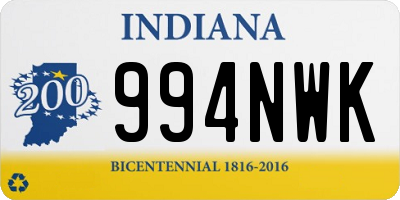 IN license plate 994NWK