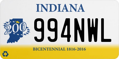 IN license plate 994NWL