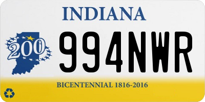 IN license plate 994NWR