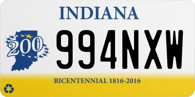 IN license plate 994NXW