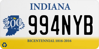 IN license plate 994NYB