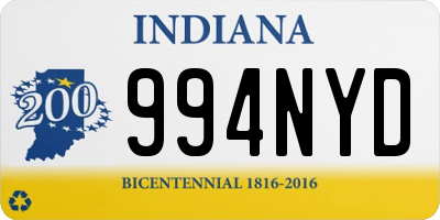 IN license plate 994NYD