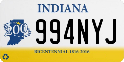 IN license plate 994NYJ