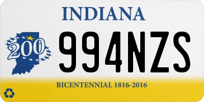 IN license plate 994NZS