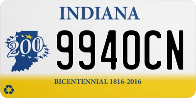 IN license plate 994OCN