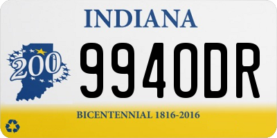 IN license plate 994ODR